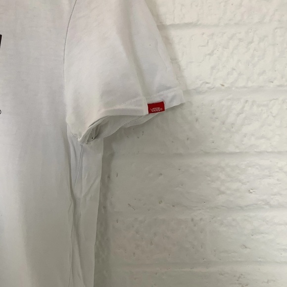 Vans Round Neck T Shirt - Size S - White - Cotton - Spellout - P2P 18 - Picture 7 of 7